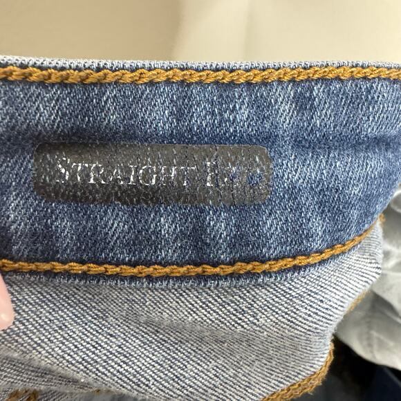 Judy Blue Womens Straight Leg Jeans Size 11/30 Dark Wash Stretch Denim Mid Rise - Picture 9 of 11